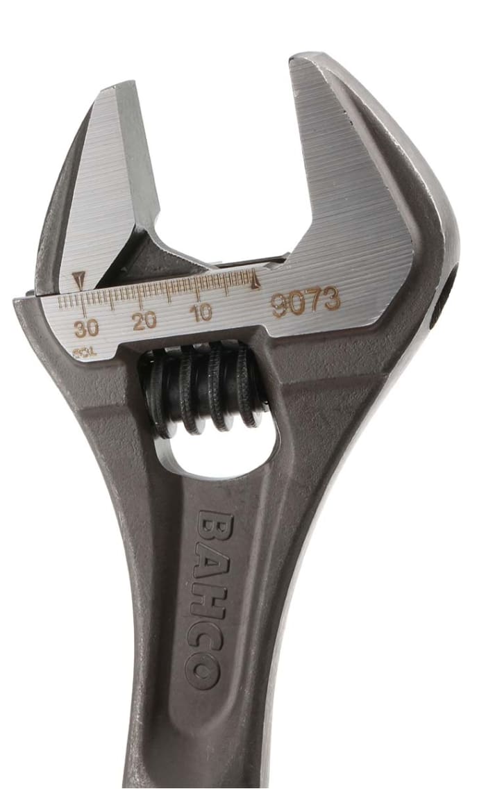 9073 Bahco Bahco Adjustable Spanner, 308 mm Overall Length, 34mm Max