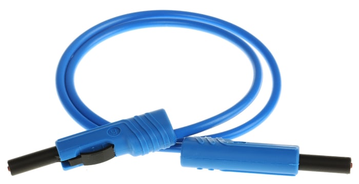 Hirschmann Test & Measurement, 16A, 60V dc, Blue, 500mm Lead Length