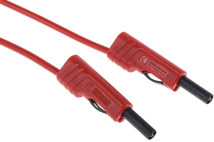 Hirschmann Test & Measurement, 16A, 60V dc, Red, 2m Lead Length