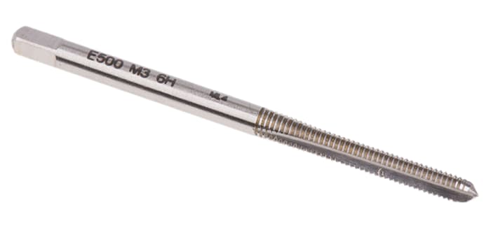 Taraud M3, pas de 0.5mm, Métrique, HSS, Taraud machine
