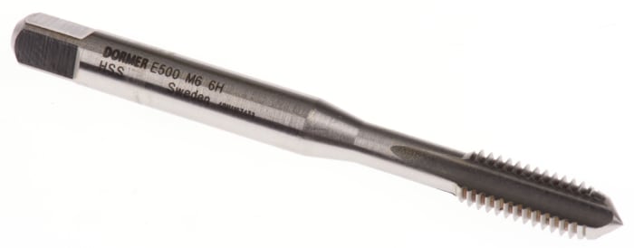 Dormer Threading Tap, M6 Thread, 1.0mm Pitch, Metric Standard, Machine Tap