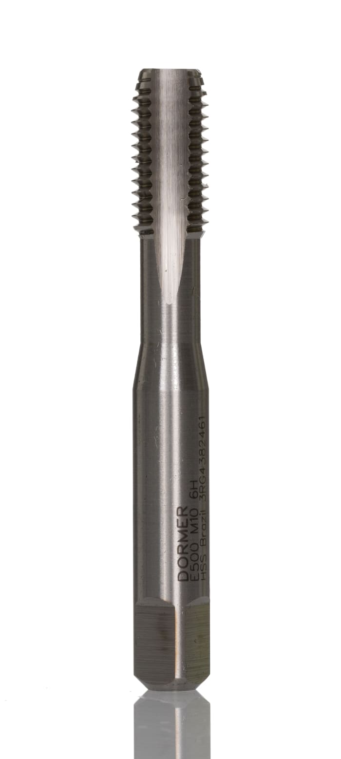 Dormer Threading Tap HSS 1-Piece 1.5mm Pitch Metric Standard Machine Tap M10 Thread
