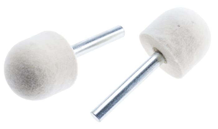 RS PRO 25mm x 6 mm Ball Nose Polishing Bob, 5 Pieces