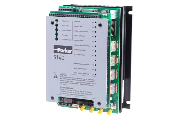 Parker, DC Motor Controller, 1 Phase, Voltage Control, 110 → 500 V, 16 A, Wall Mount