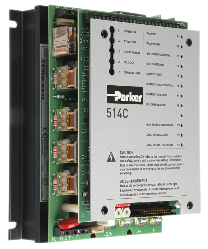 Regulátor stejnosměrného motoru 32 A 360 V dc 0 → +40 °C Parker