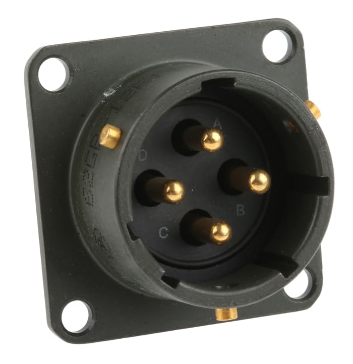 62GB12E1404PN Amphenol Limited Amphenol, 62GB 4 Way Box Mount MIL