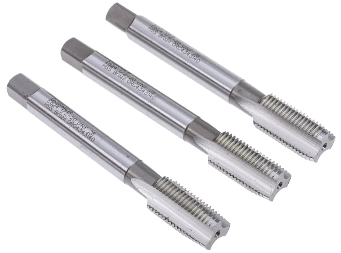E524 1/2 X 20 SET Dormer Dormer Tap Set, 1/2 UNF Thread, 20in Pitch
