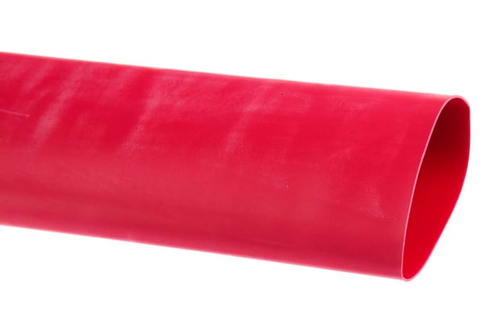 Tubo termorretráctil RS PRO de Poliolefina Rojo, contracción 3:1, Ø 40mm, long. 1.2m, forrado con adhesivo