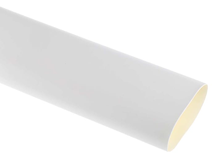 RS PRO White No 3:1, Heat Shrink Tubing 40mm Sleeve Dia. x 1.2m Length