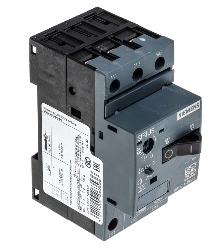 Siemens 1.4 → 2 A SIRIUS 3RV Motor Protection Circuit Breaker