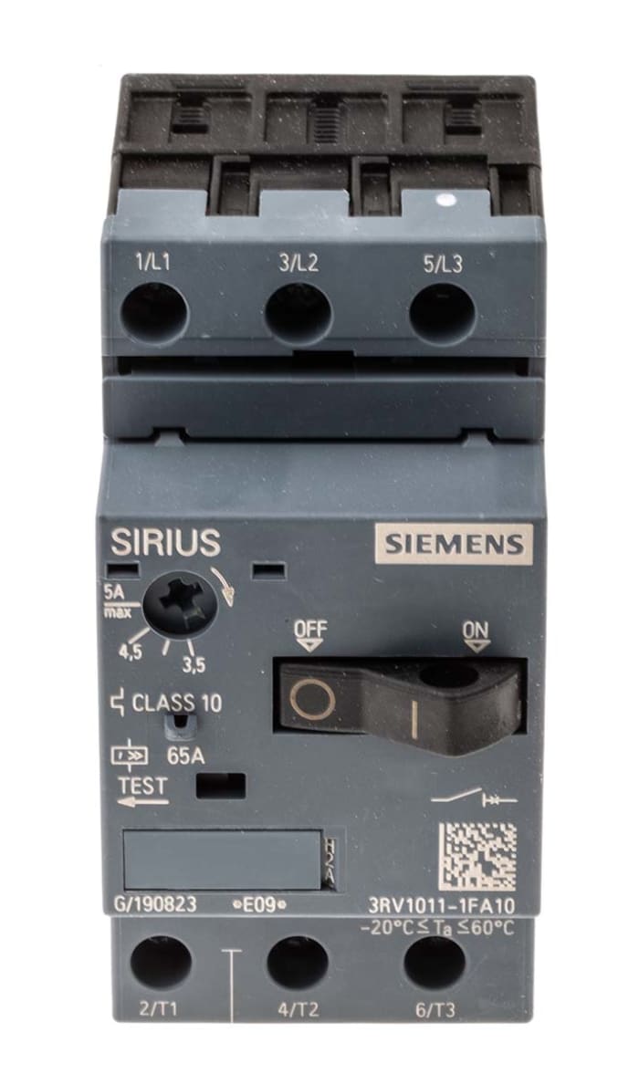 SIEMENS 3RV1011-0KA15 3RV1011-0KA15 Interruttore Motore Automatico Industriale 187603155101 - Foto 8