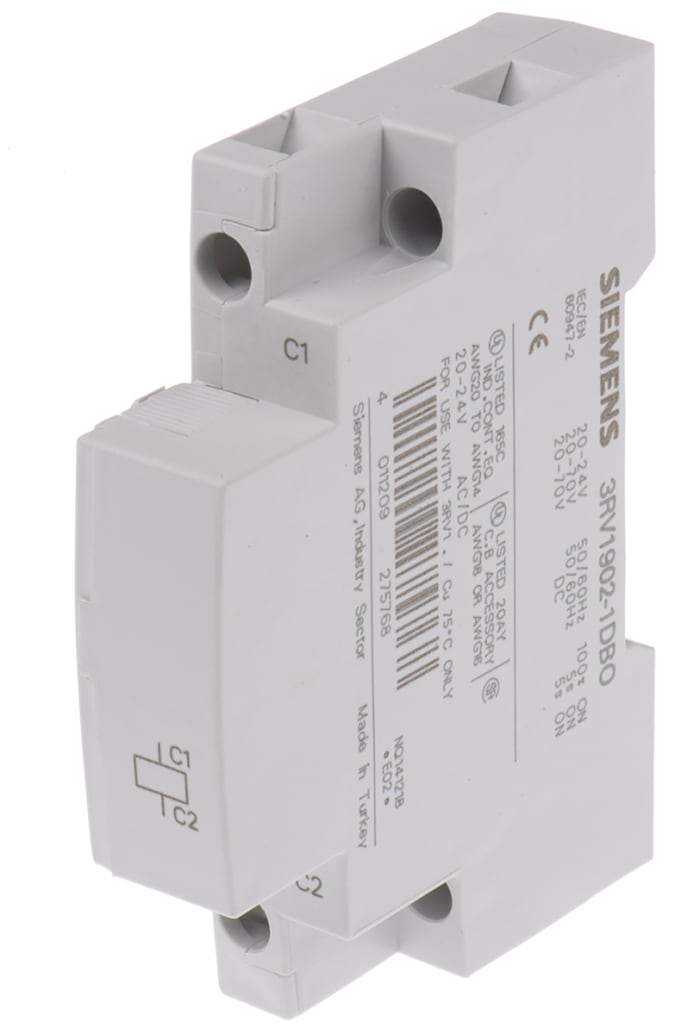 Activación del circuito, Disparo a distancia, para uso con MCB 5SEC ED, MCB dc 20.....70 V