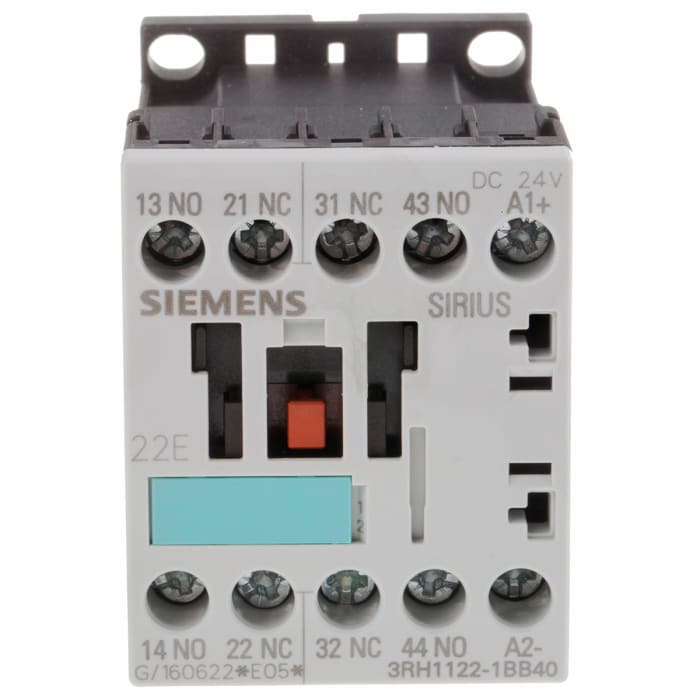 Relé de contactor Siemens SIRIUS Classic 3RH1, 2NO/2NC