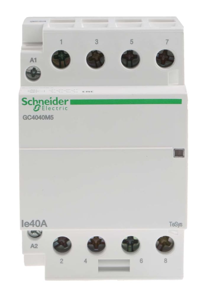 Schneider Electric TeSys GC GC40 Contactor, 230 V ac Coil, 4-Pole, 40 A, 4NO, 415 V ac