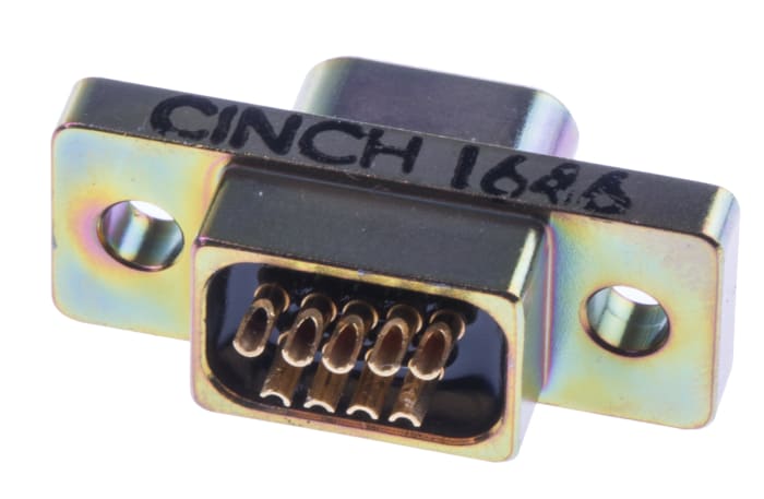 RS PRO 9 Way Panel Mount D-sub Connector Plug
