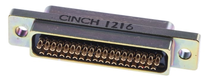 Connecteur Sub-D Mâle RS PRO 37 voies Montage panneau Droit