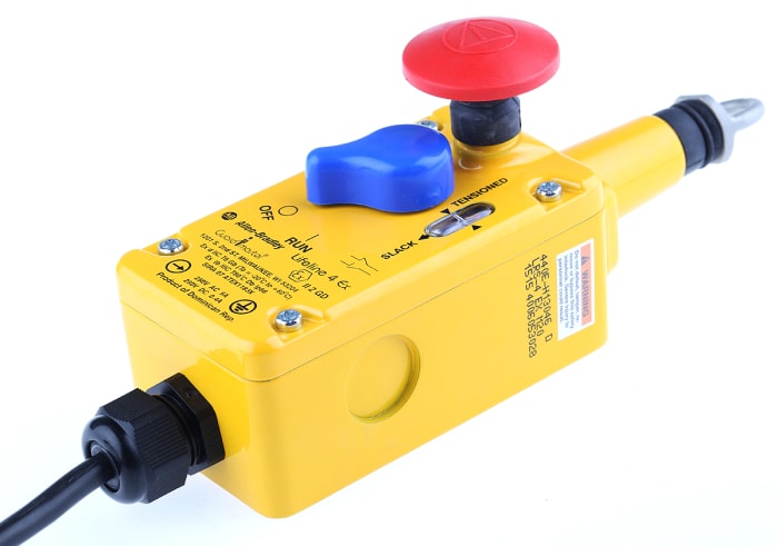Allen Bradley Guardmaster 440E Rope Pull Switch, 2m, NO/NC, Straight