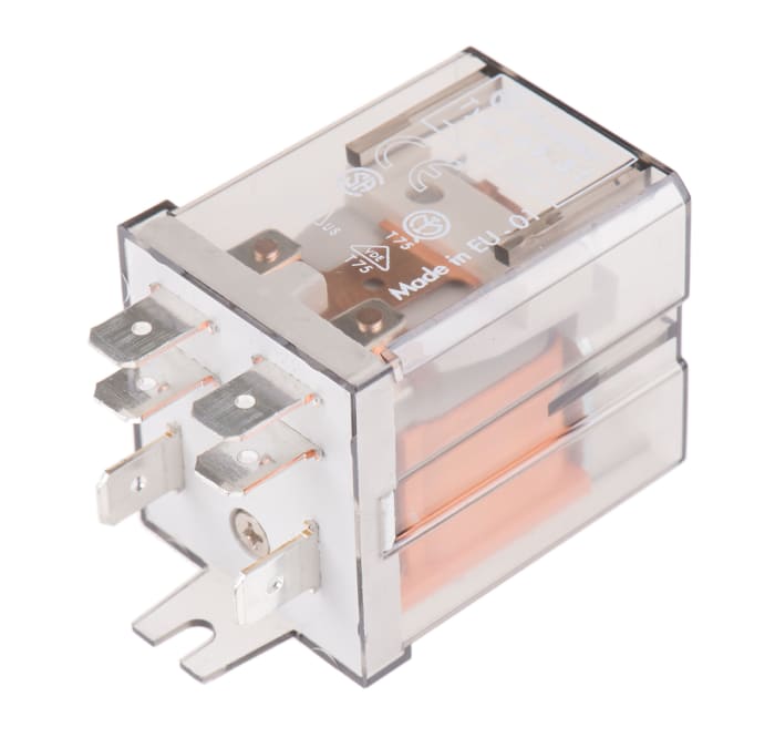 Finder Flange Mount Power Relay, 230V ac Coil, 20A Switching Current, SPST-NC, SPST-NO