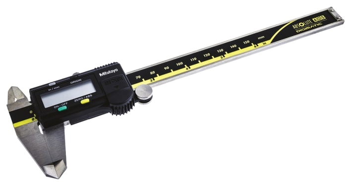 Mitutoyo 150mm, 6in Digital Caliper 0.01 mm Resolution, Imperial, Metric With UKAS Calibration