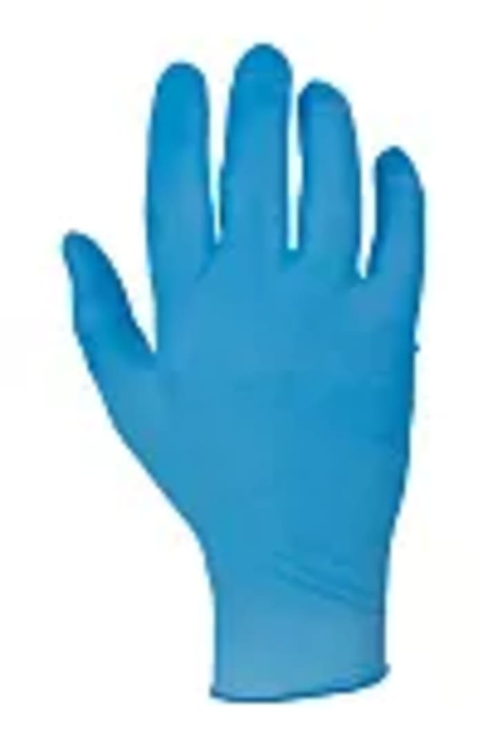 RS PRO Blue Powder-Free Nitrile Disposable Gloves, Size M, 100 per Pack