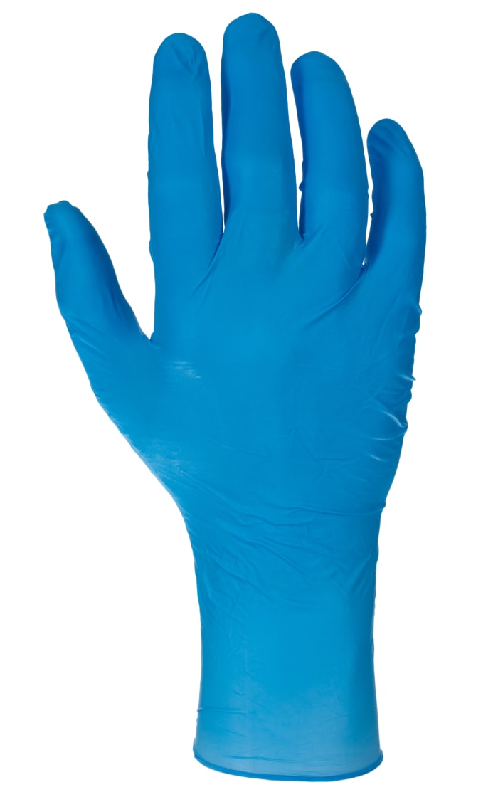 Guantes desechables RS PRO sin polvo de Nitrilo Azul, talla 11, 2XL, caja de 50 unidades