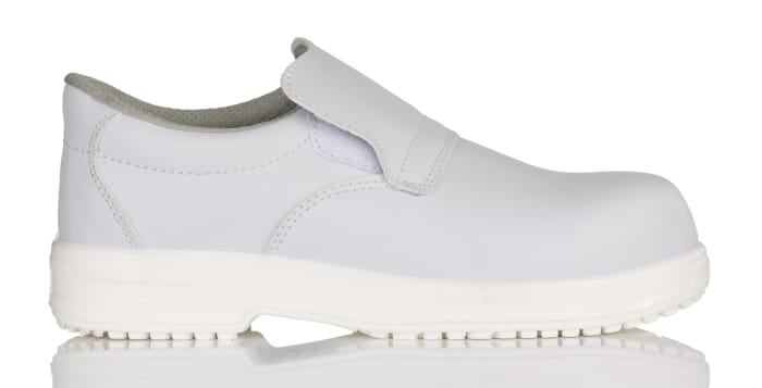 RS PRO Unisex White Steel Toe Capped Safety Shoes, UK 11, EU 46