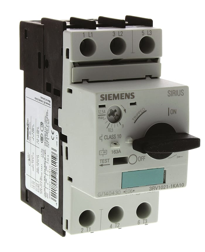 Siemens 9 → 12.5 A Sirius Innovation Motor Protection Circuit Breaker