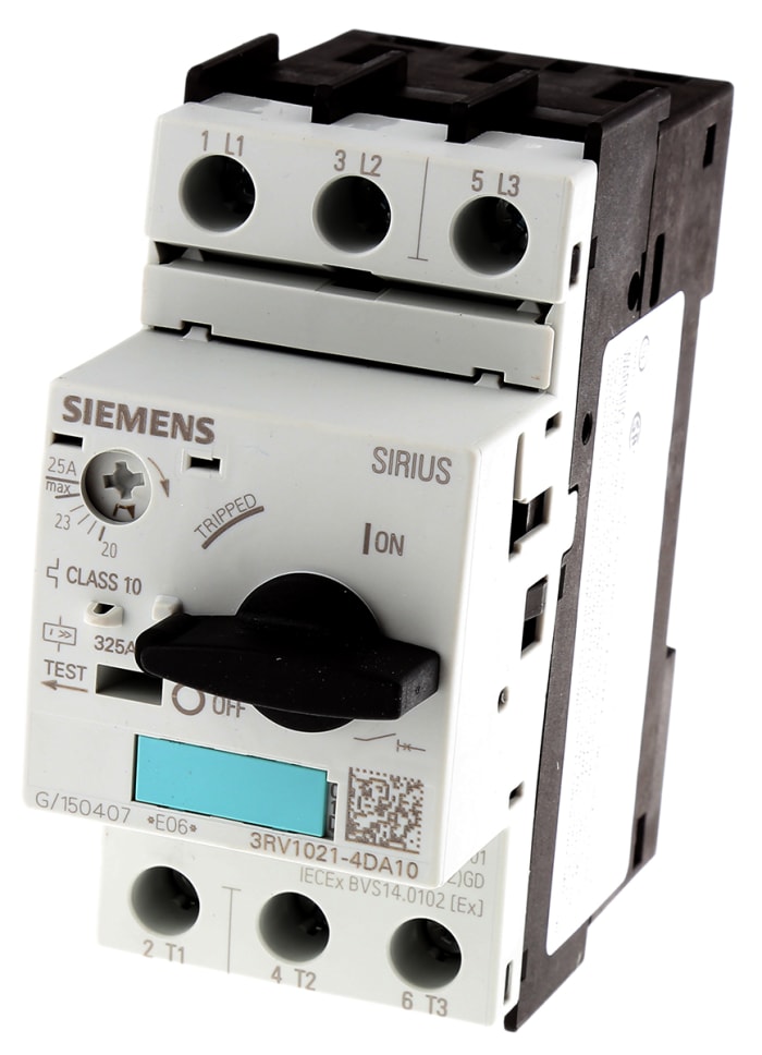 Siemens 3RV1021-4DA10 Прерыватель цепи для защиты двигателя