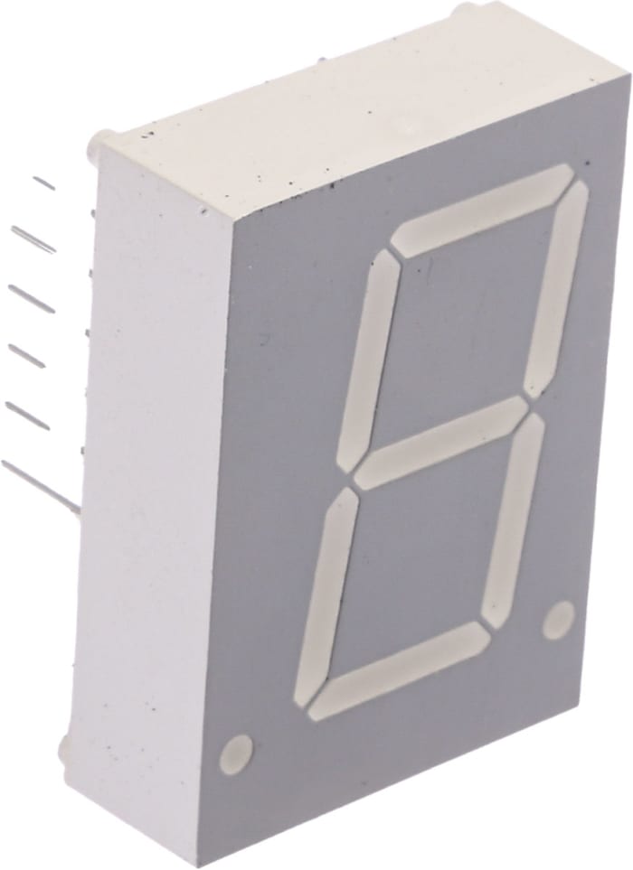 HDSP-3903 Broadcom 7-Segment LED Display, CC Red 7 mcd RH DP 20.3mm