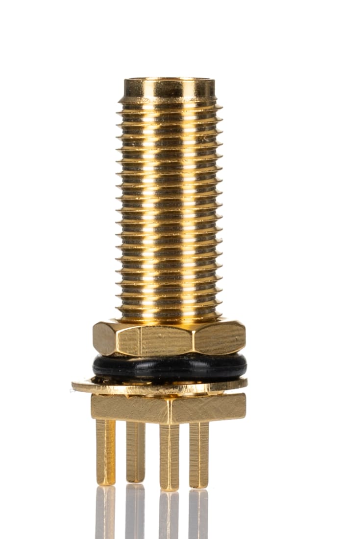 Connecteur SMA RS PRO Femelle Droit, raccordement A souder 50Ω Montage panneau