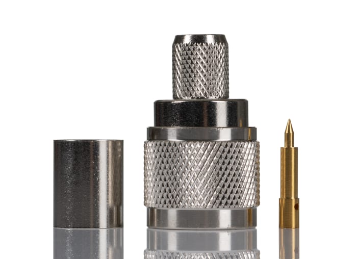 RS PRO, Plug Cable Mount N Connector, 50Ω, Crimp Termination, Straight Body