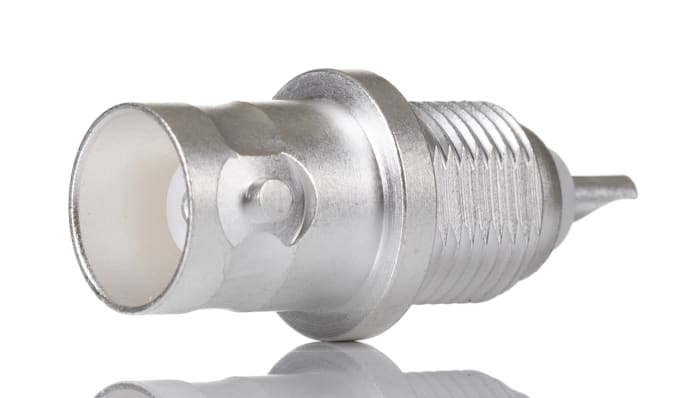 RS PRO, Jack Panel Mount BNC Connector, 50Ω, Solder Termination, Straight Body