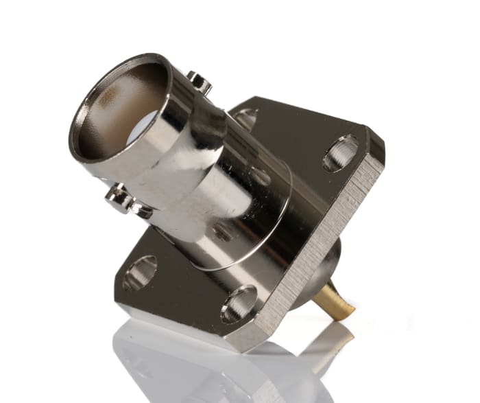 RS PRO, Jack Panel Mount BNC Connector, 50Ω, Solder Termination, Straight Body