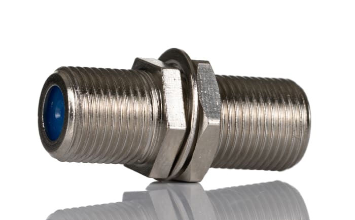 RS PRO Straight 75Ω Coaxial Adapter Type F Socket to Type F Socket 3GHz