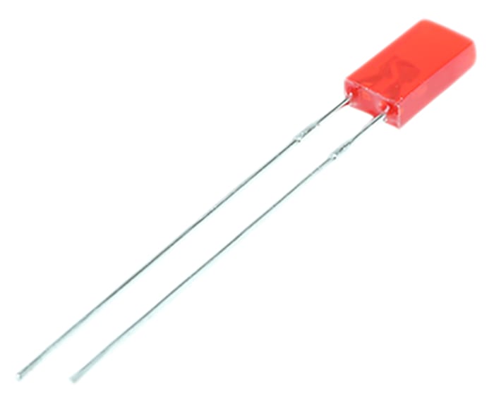 Kingbright2 V Red LED Rectangular Through Hole, L-144IDT
