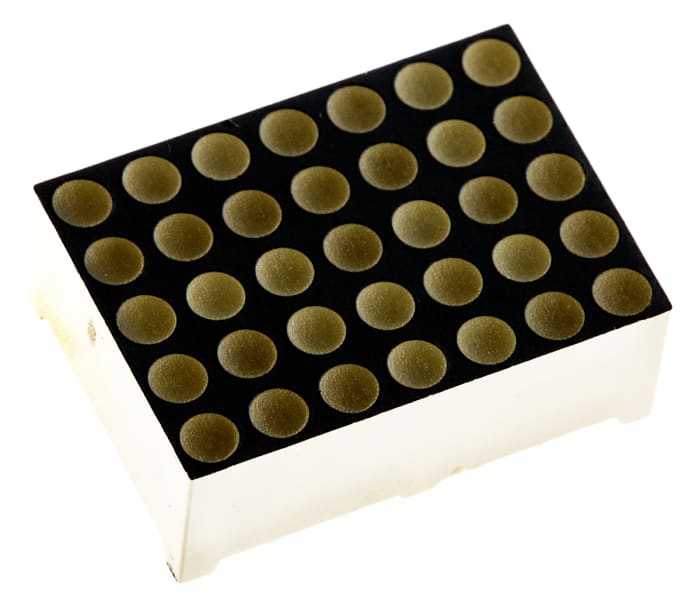LED displej, řada: TA07 Bodová matice CA 7 x 5bodová matice barva LED diody Červená 8,2 mcd 5 x 7 17.2mm Kingbright 627