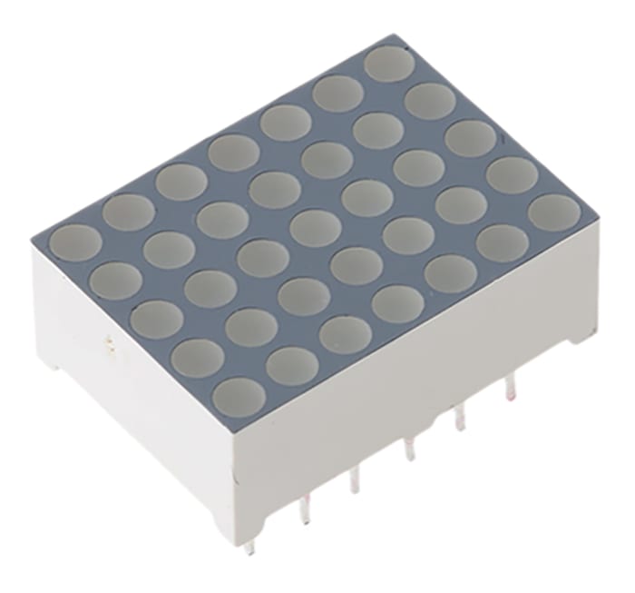 LED displej, řada: TA07 Bodová matice CA 7 x 5bodová matice barva LED diody Zelená 12 mcd 5 x 7 17.2mm Kingbright 568 nm