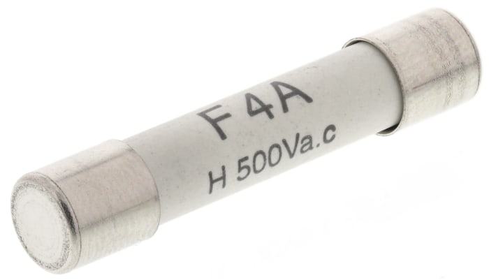 RS PRO 4A F Ceramic Cartridge Fuse, 6.3 x 32mm