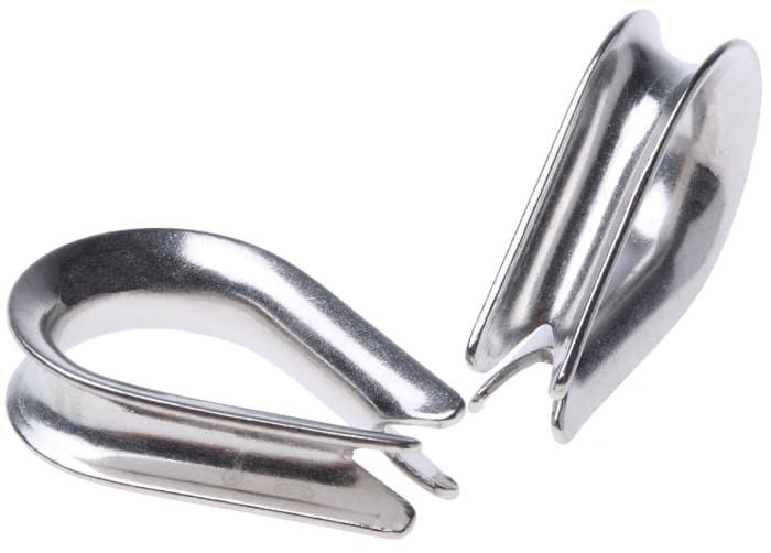 RS PRO Stainless Steel Thimble For Use With 6mm Diameter Wire Rope
