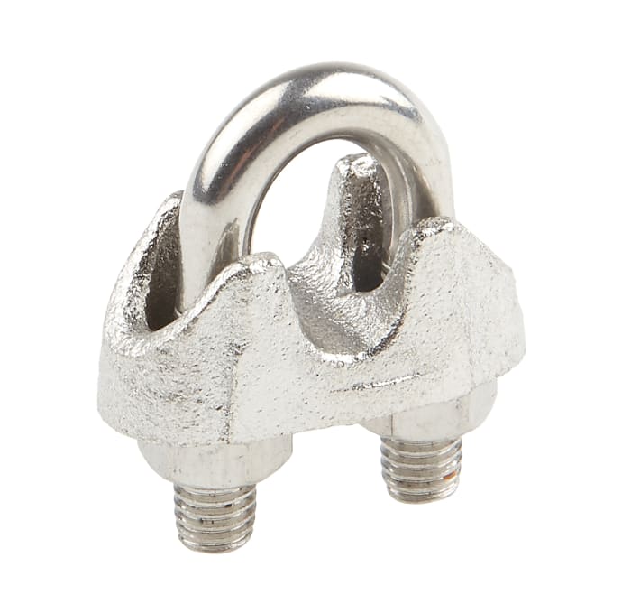 RS PRO, RS PRO Stainless Steel 6mm Diameter Wire Rope Clamp