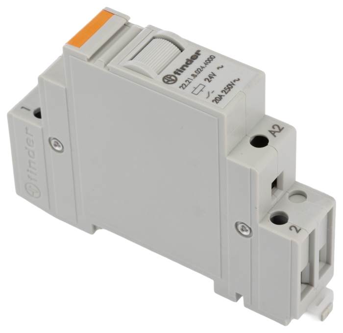 222180244000 Finder | Finder DIN Rail Monostable Relay, 24V ac Coil ...