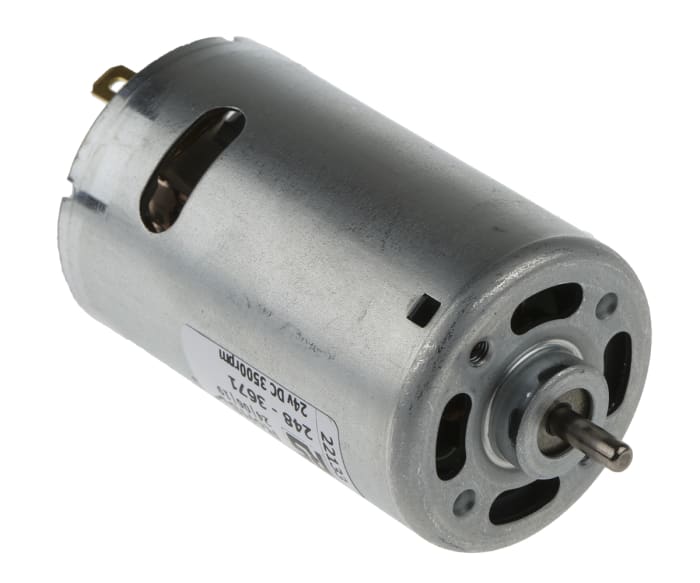 Mellor Electric Brushed DC Motor, 24 V dc, 10 Ncm, 3500 rpm