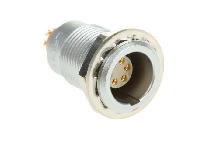 LEMO Circular Connector, 6 Contacts, Panel Mount, Socket, Female, IP50, 0B Series