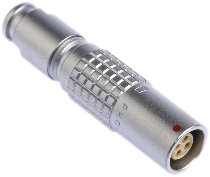 LEMO Circular Connector, 4 Contacts, Cable Mount, Socket, Female, IP50, 0B Series
