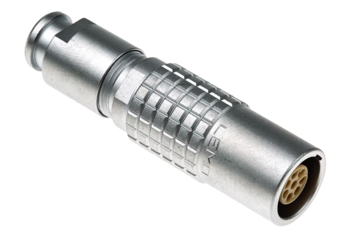 LEMO Circular Connector, 8 Contacts, Cable Mount, Socket, Female, IP50, 1B Series