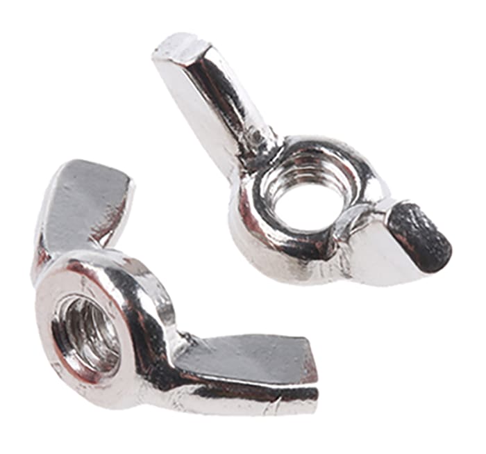 18mm Plain Stainless Steel Wingnut, M4, A4 316