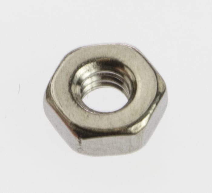 RS PRO, Plain Stainless Steel Hex Nut, DIN 934, M2.5