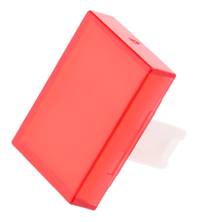 EAO Red Rectangular Push Button Lens for Use with 31 Series