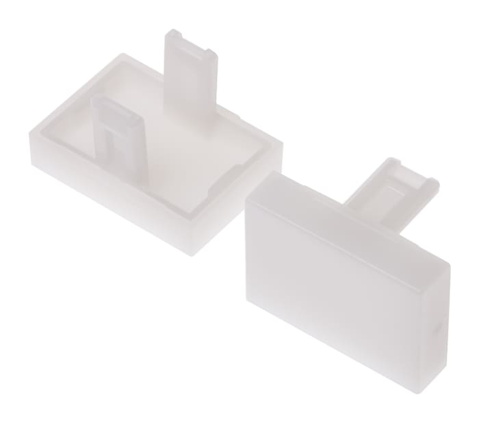 EAO White Rectangular Push Button Lens for Use with 31 Series