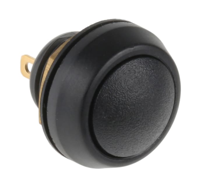 ITW Switches 59 Series Miniature Push Button Switch, Momentary, Panel Mount, 13.65mm Cutout, SPST, Clear LED, 125V ac,